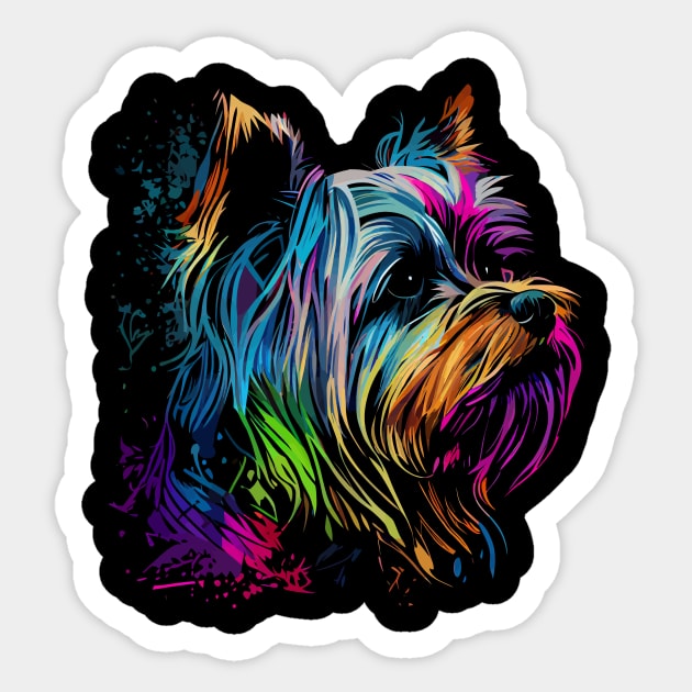 Yorkshire Terrier Sticker by JH Mart